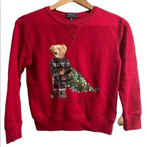 Boys polo bear christmas sweater